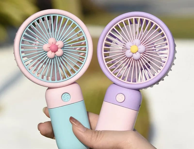 MINI VENTILADOR DE FLOR PORTÁTIL