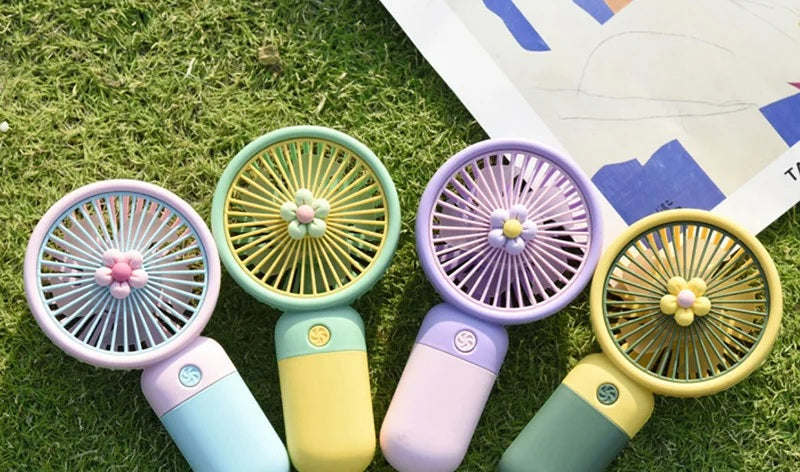 MINI VENTILADOR DE FLOR PORTÁTIL