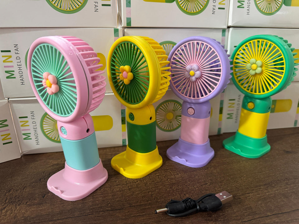 MINI VENTILADOR DE FLOR PORTÁTIL